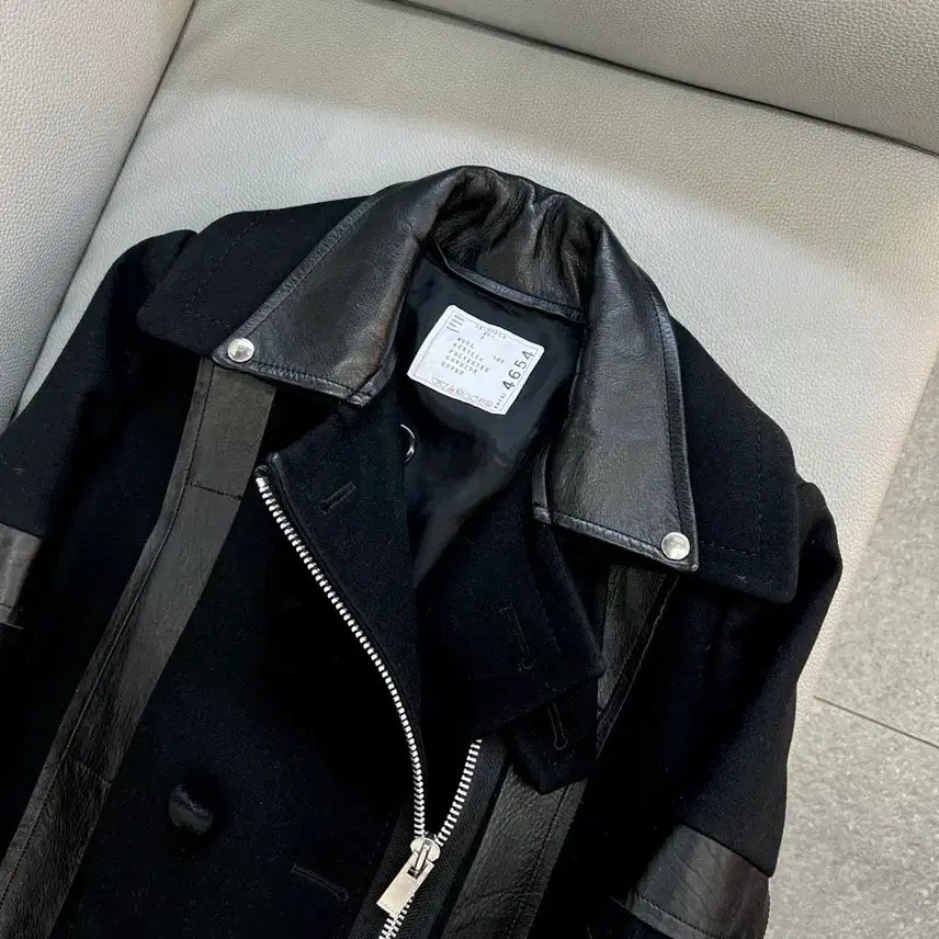 [BUNJANG] Sacai Wool Fur Peacoat Jacket / 사카이 울 퍼 피코트 자켓(2/루즈55~66(Free)
