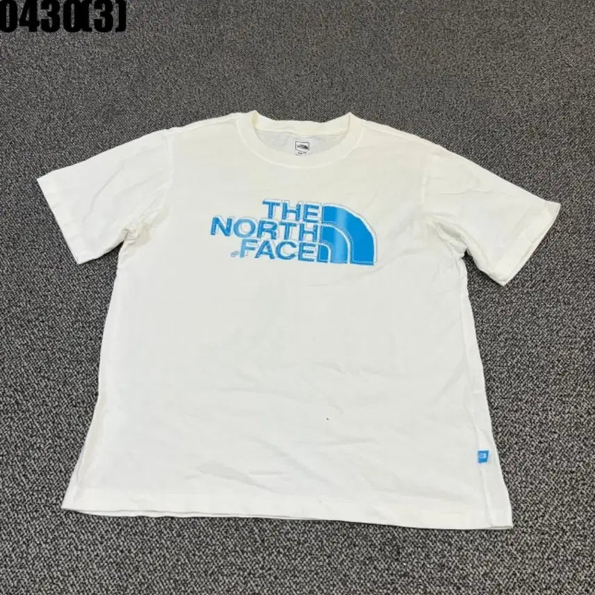 [BUNJANG] The North Face White Logo T-Shirt / 노스페이스 흰색 반팔 티셔츠100 0430