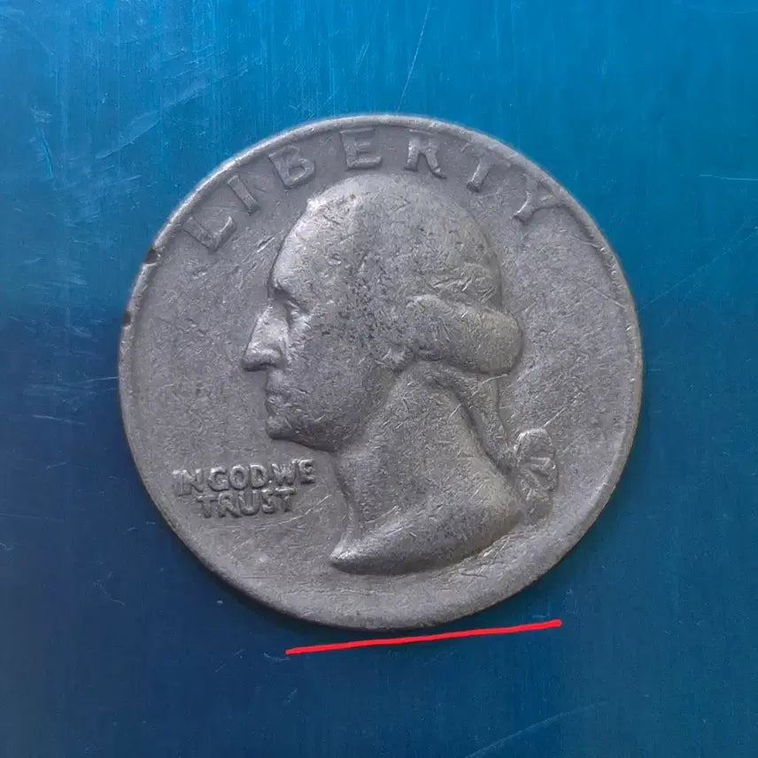 [BUNJANG] Error Quarter Coin (Post-1965, Undated) / 1965이후 쿼터추정 ...연도표기 누락 에러주화