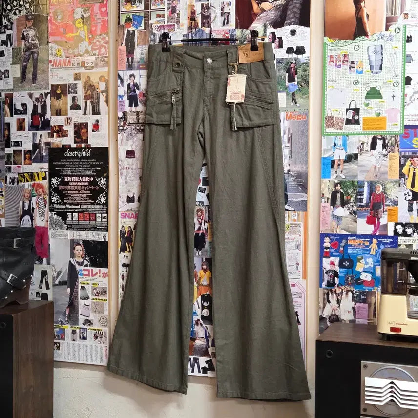[BUNJANG] Japanese Linen Blend Low-Rise Bootcut Pants / JPN 린넨 혼방 로우라이즈 부츠컷 팬츠