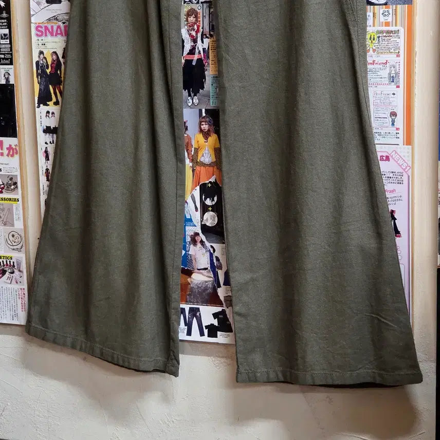 [BUNJANG] Japanese Linen Blend Low-Rise Bootcut Pants / JPN 린넨 혼방 로우라이즈 부츠컷 팬츠