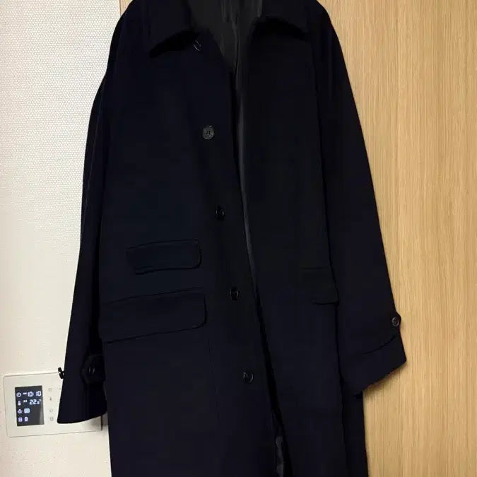 [BUNJANG] Artifects Balmacaan Coat Navy Size L / 아트이프액츠 발마칸 코트 네이비