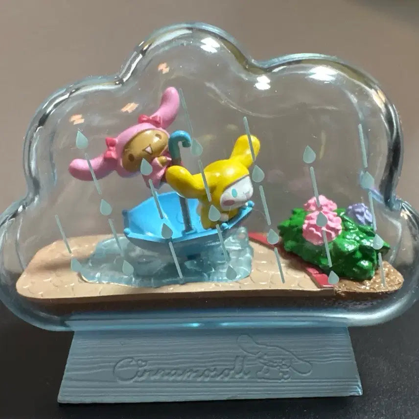 [BUNJANG] Cinnamoroll Terrarium Figure Rainy Day / 시나모롤 테라리움 피규어 비오는 날