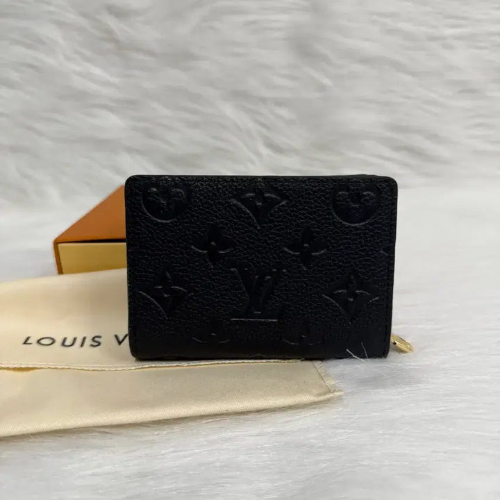 [BUNJANG] Louis Vuitton Monogram Embossed Black Card Holder / 루.이.비.통 엠보스 블랙 카드지갑