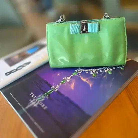 [BUNJANG] Authentic Salvatore Ferragamo Enamel Clutch Bag / [정품/택포]  페라가모 에나멜 클러치