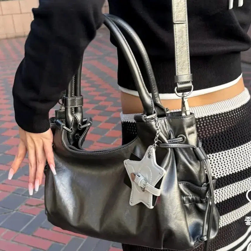[BUNJANG] Stand Oil Bridge Bag Mini Metallic Grey / 스탠드오일 브리지백미니 메탈릭그레이