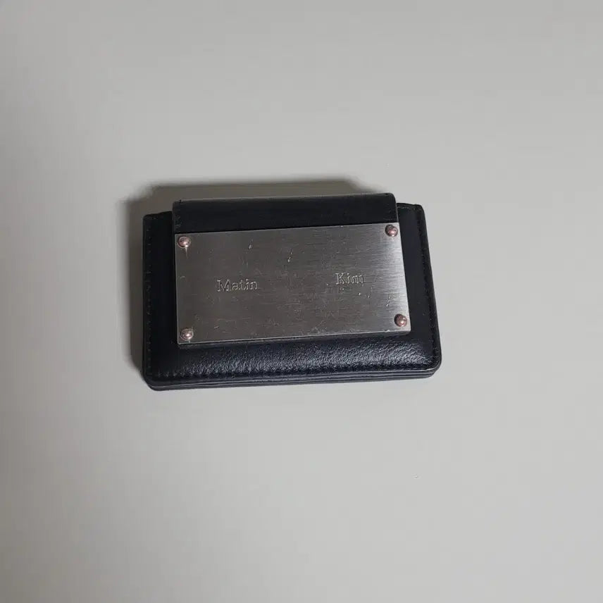 [BUNJANG] Matin Kim Black Leather Card Holder / 마뗑킴 블랙 카드지갑