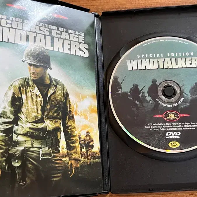 [BUNJANG] Windtalkers DVD Special Edition starring Nicolas Cage / 윈드토커 DVD 니콜라스 케이지