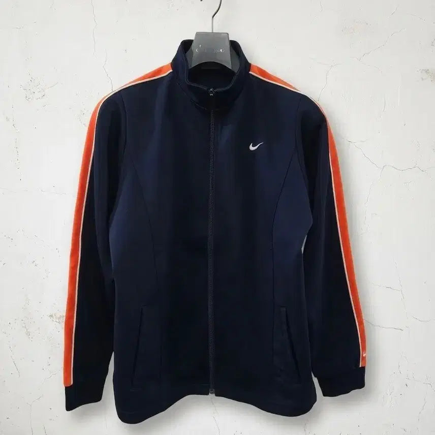 [BUNJANG] Nike Japan Y2K Track Jacket Navy/Orange L / 나이키 Japan 올드스쿨 트랙 자켓 네이비/오렌지 L