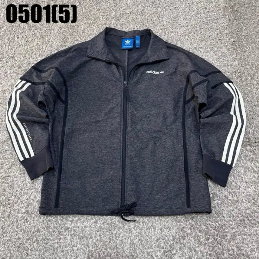 [BUNJANG] Adidas 3-Stripes Track Jacket Grey / 아디다스 삼선 트랙 자켓 그레이
