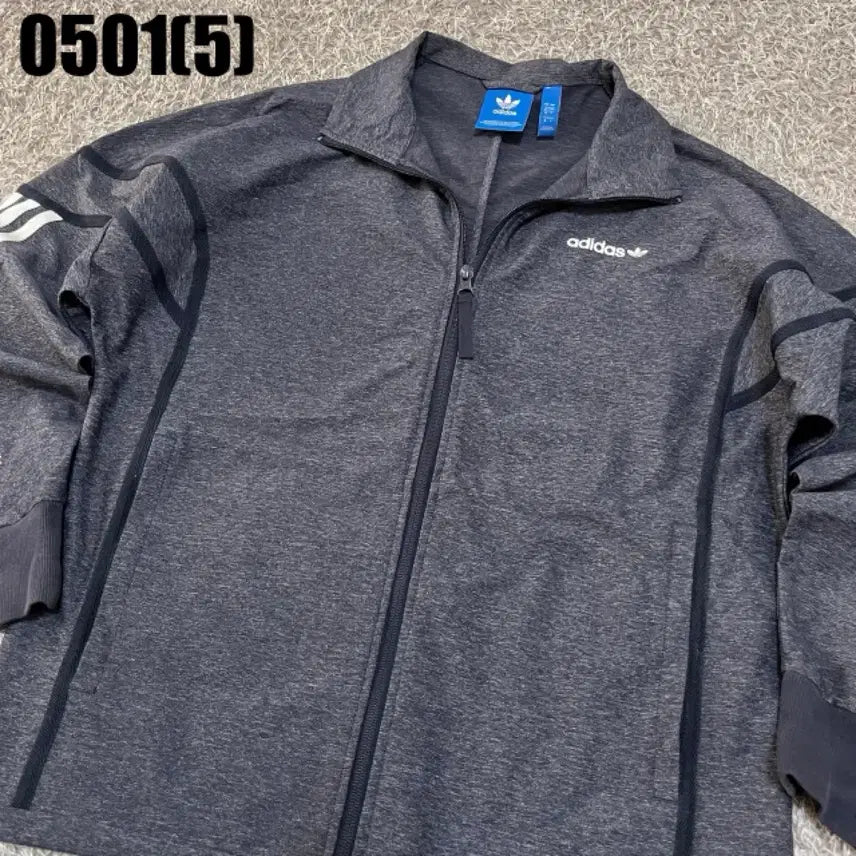 [BUNJANG] Adidas 3-Stripes Track Jacket Grey / 아디다스 삼선 트랙 자켓 그레이
