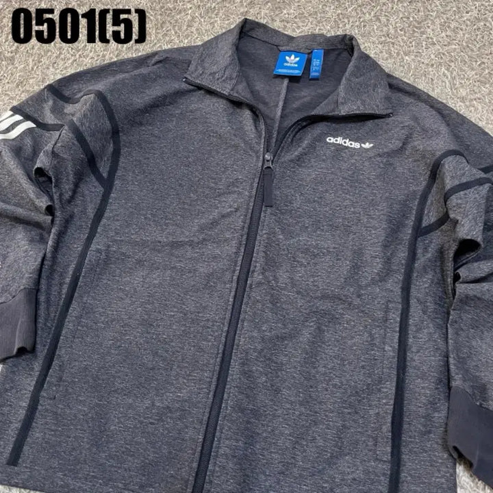 [BUNJANG] Adidas 3-Stripes Track Jacket Grey / 아디다스 삼선 트랙 자켓 그레이