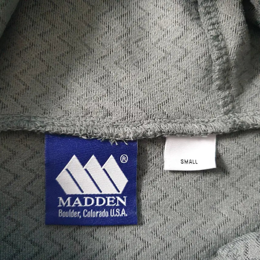 [BUNJANG] MADDEN Grey Patterned Long Sleeve Hoodie / [무료배송] MADDEN 긴팔 후드티