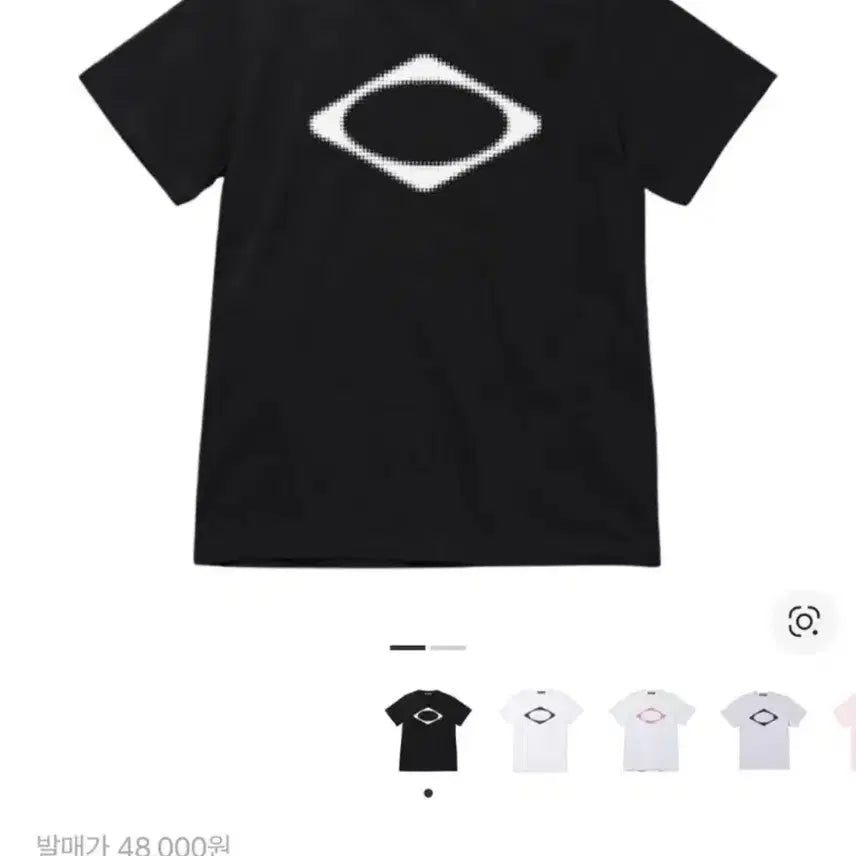 [BUNJANG] Mischief Rhombus Blur Basic Short Sleeve T-Shirt / 미스치프 롬버스 블러 베이직 반팔
