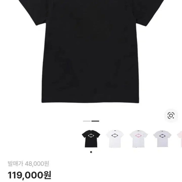[BUNJANG] Mischief Rhombus Blur Basic Short Sleeve T-Shirt / 미스치프 롬버스 블러 베이직 반팔