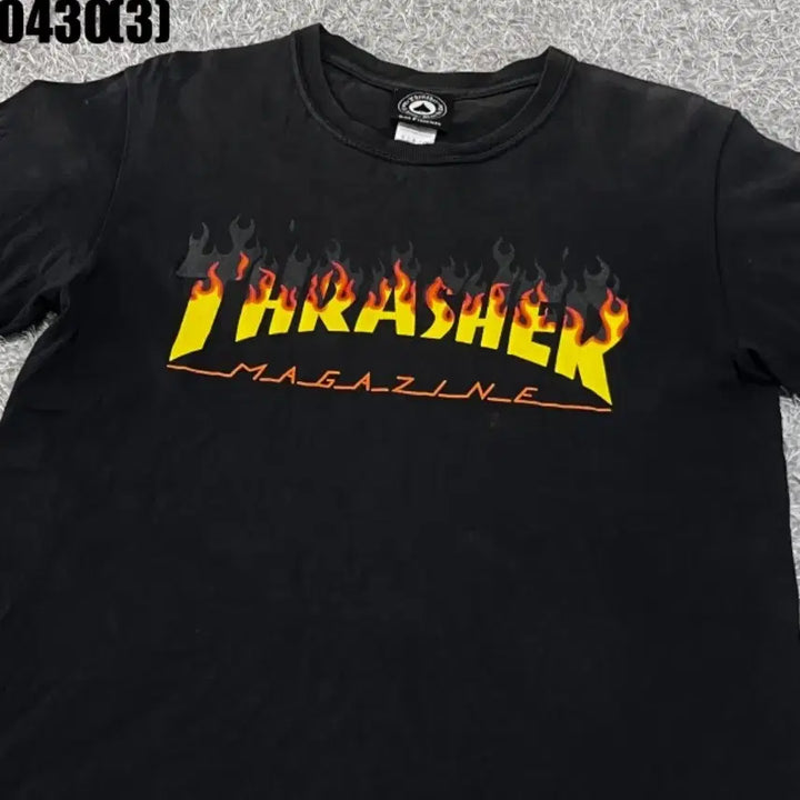 [BUNJANG] Thrasher Black Short Sleeve T-Shirt / 트래셔 블랙 반팔 티셔츠s 0430