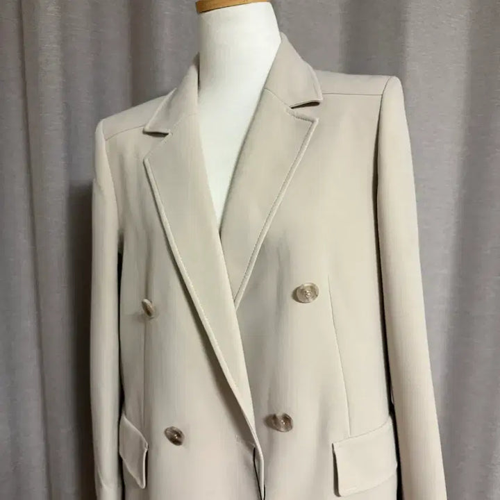 [BUNJANG] Beige Double Long Trench Coat / 새상품) 베이지 더블 롱 코트 트렌치 코트 (~66)