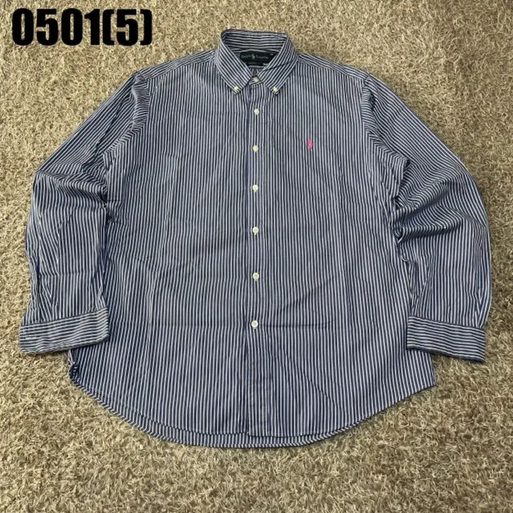[BUNJANG] Polo Ralph Lauren Striped Shirt / 폴로 랄프로렌 스트라이프 셔츠 남방