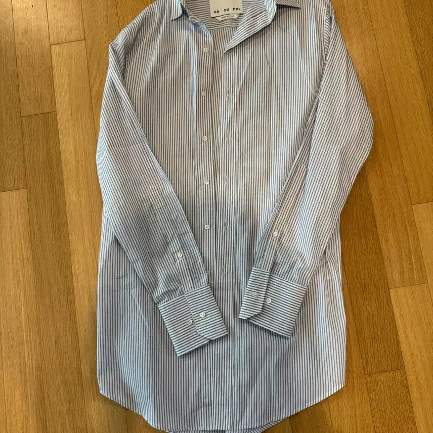 [BUNJANG] SA SU PHI Striped Shirt Dress / SA SU PHI 스트라이프 셔츠 원피스