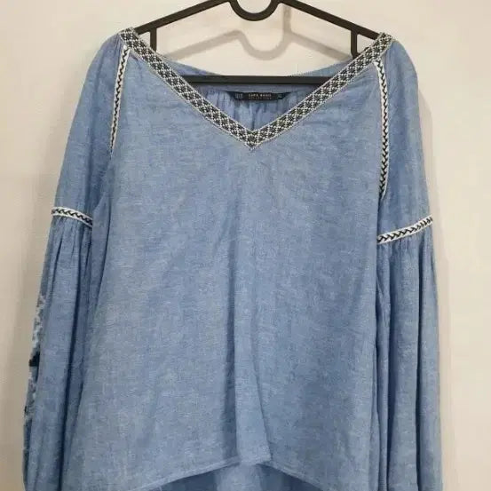[BUNJANG] Zara Embroidered Blouse / 자라 자수블라우스