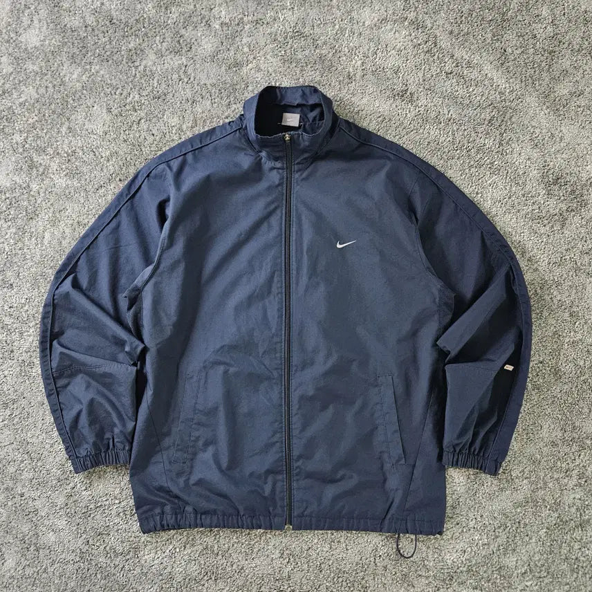 [BUNJANG] Nike Navy Swoosh Logo Zip-Up Training Jacket / [무료배송] Nike 트레이닝 자켓