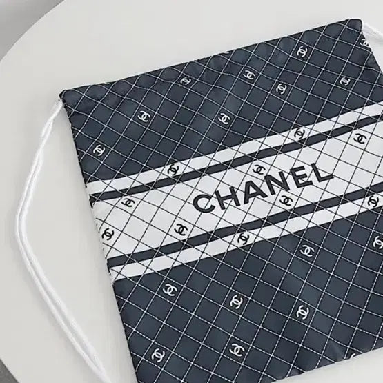 [BUNJANG] Chanel Drawstring Backpack Blue / 샤넬 드로스트링 백팩 블루