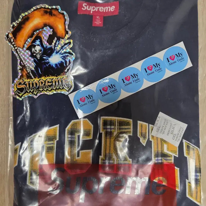 [BUNJANG] Supreme Puckering Plaid Short Sleeve Top Navy XL / [XL]슈프림 퍽 음 플레이드 숏슬리브 탑 네이비 26SS