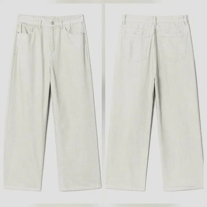 [BUNJANG] 8Seconds Semi-Wide Denim Pants Bundle Set (3 Colors) / 에잇세컨즈 세미와이드 데님 팬츠 3벌 일괄