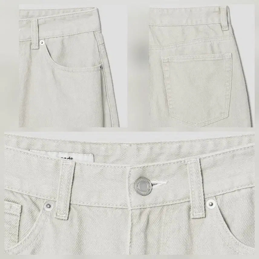 [BUNJANG] 8Seconds Semi-Wide Denim Pants Bundle Set (3 Colors) / 에잇세컨즈 세미와이드 데님 팬츠 3벌 일괄