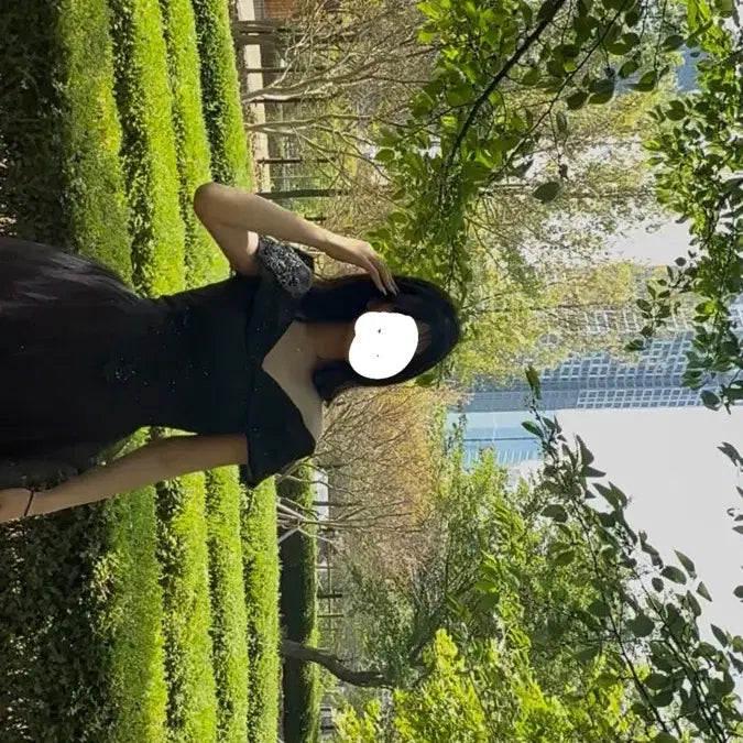 [BUNJANG] Black Graduation Dress Rental / 졸업사진 검정 드레스 대여 보증금 x