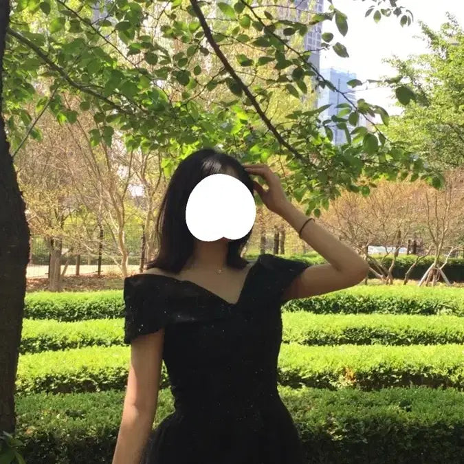[BUNJANG] Black Graduation Dress Rental / 졸업사진 검정 드레스 대여 보증금 x