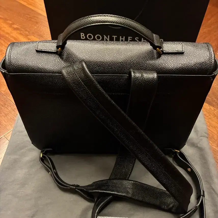 [SOLD OUT] 톰브라운 페블 그레인 레더 스쿨백 블랙