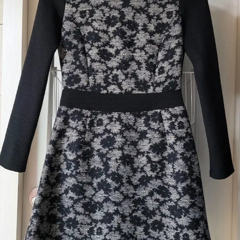 [BUNJANG] ALICELULU Black Pattern Dress S / 엘리스루루(ALICELULU) 블랙 패턴 원피스 S