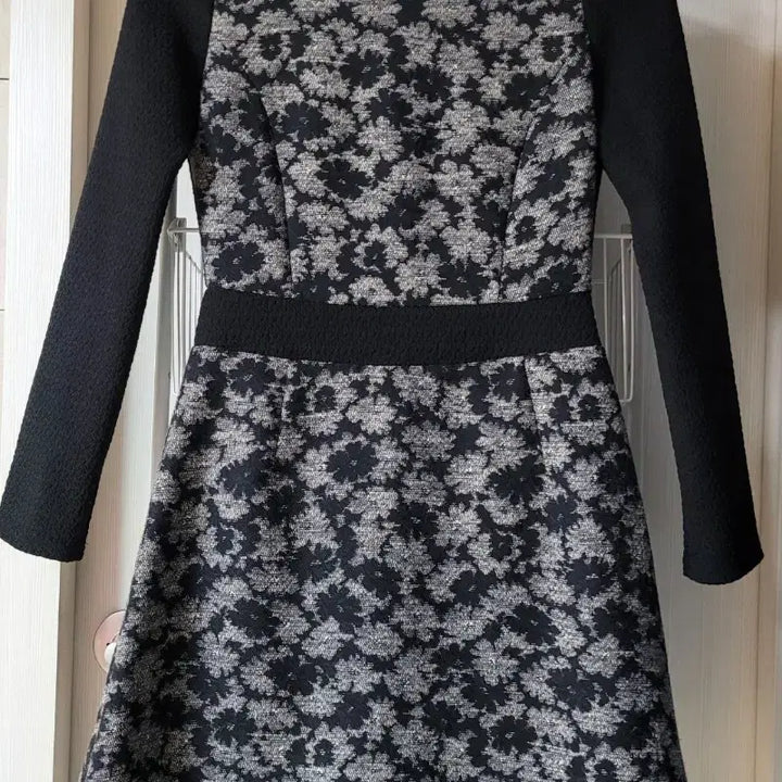 [BUNJANG] ALICELULU Black Pattern Dress S / 엘리스루루(ALICELULU) 블랙 패턴 원피스 S