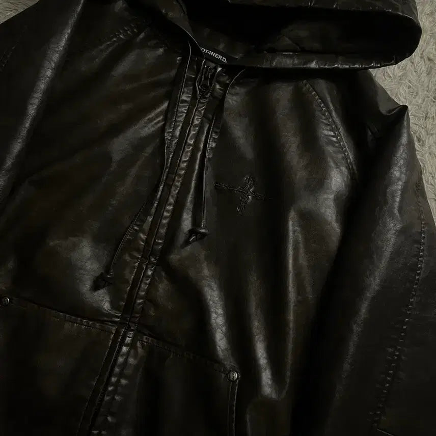[BUNJANG] NOT4NERD Leather Jacket / not4nerd leather jacket