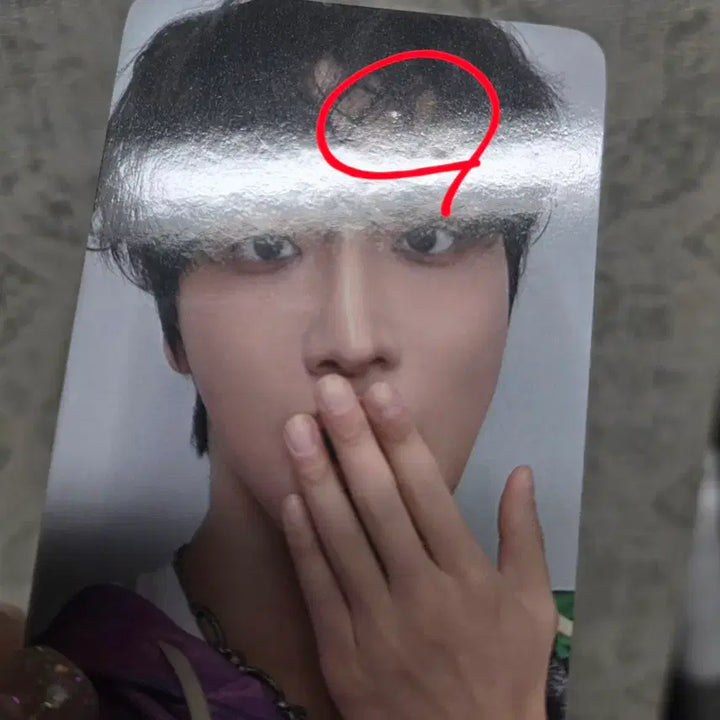 [BUNJANG] Ateez Seonghwa Photocard Strap (Damaged) / (하자 O) 에이티즈 성화 폰태그비즈스트랩 포카만