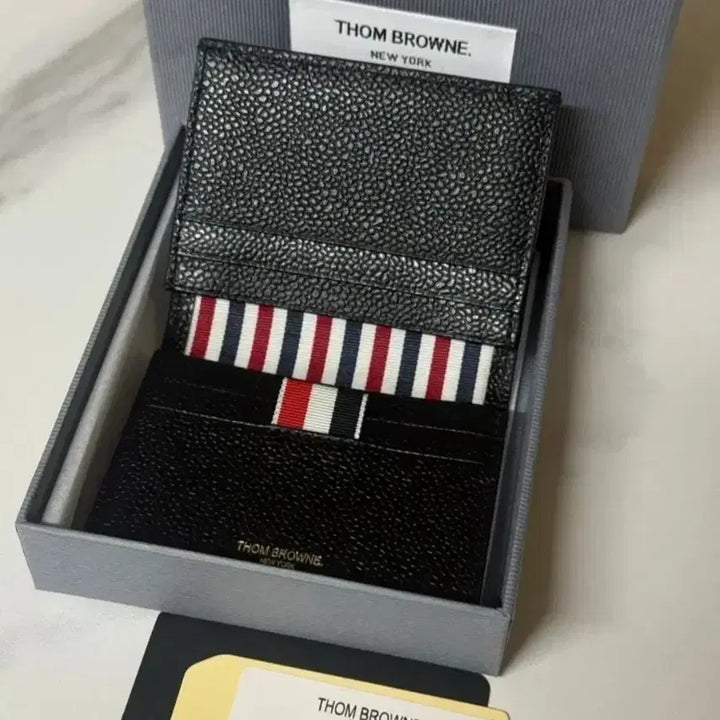 [BUNJANG] Thom Browne Black Pebble Leather Cardholder / 톰브라운 블랙 페블 카드지갑