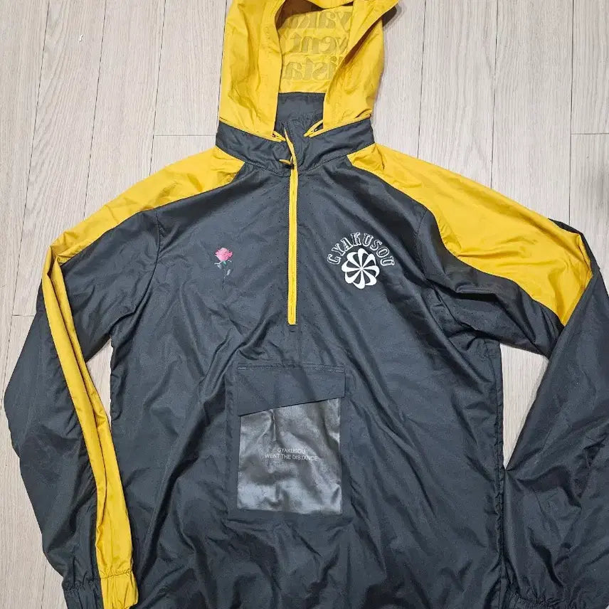 [BUNJANG] Nike Gyakusou Windrunner Jacket Black/Yellow / 나이키 갸쿠소우 윈드러너 자켓 블랙/옐로우
