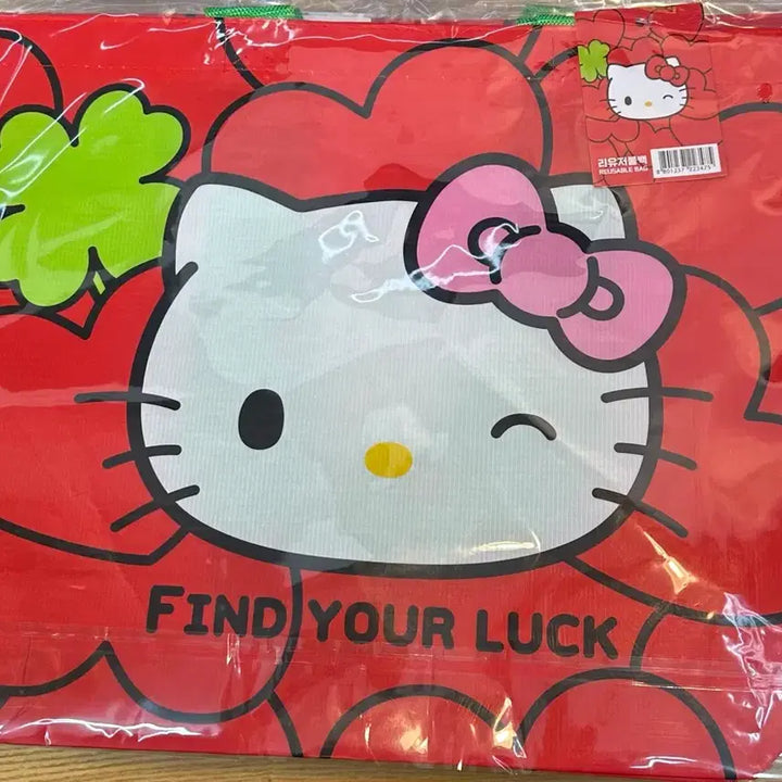[BUNJANG] 7-Eleven Hello Kitty Reusable Bag Red / 마지막 가격내림 세븐일레븐 헬로키티 리유저블백 레드