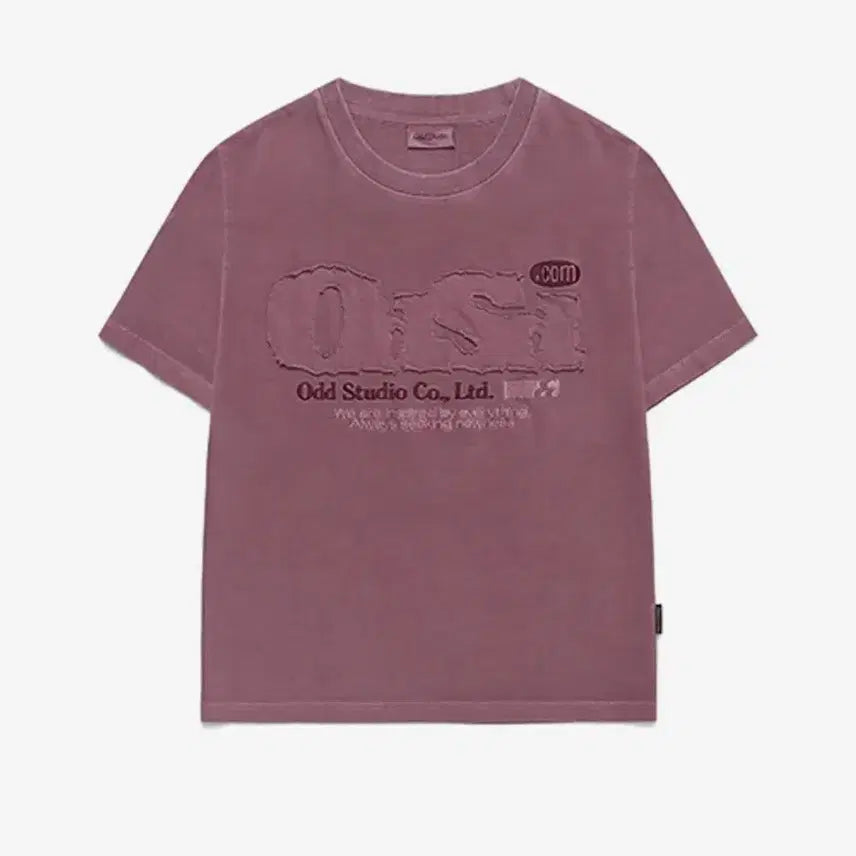 [BUNJANG] Odd Studio Pigment Damage T-shirt Dusty Pink / 오드스튜디오 피그먼트 데미지 티셔츠 - DUSTY PINK