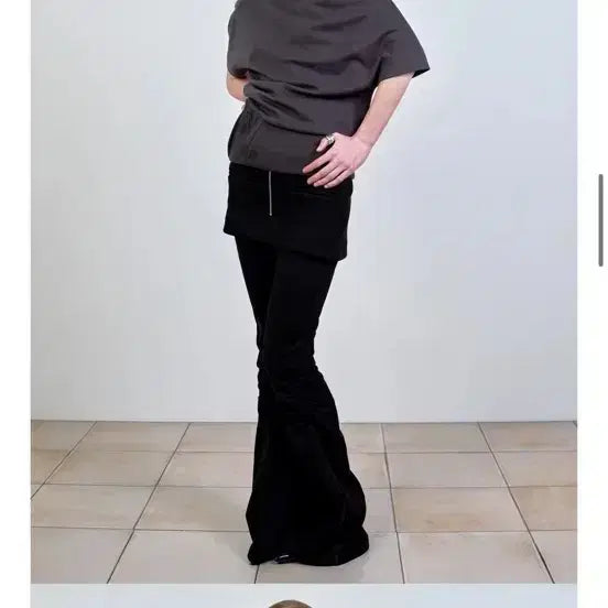 [BUNJANG] Nache Charcoal Short Sleeve T-Shirt / nache 나체 원숄더티 차콜