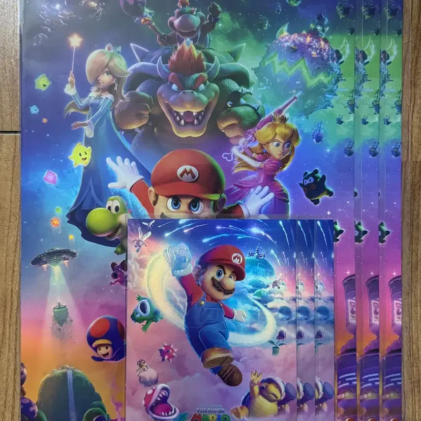 [BUNJANG] Super Mario Galaxy Sound Poster + Art Card Set / [최상품] 슈퍼 마리오 갤럭시 광음 포스터+아트카드