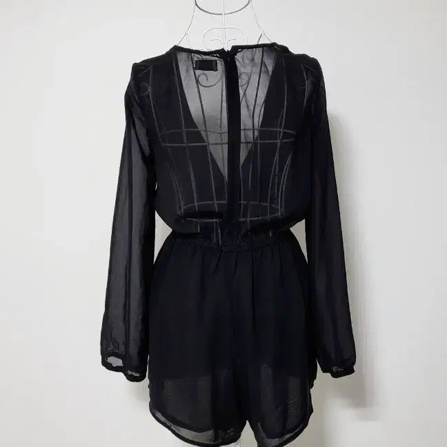 [BUNJANG] Tiger Mist Black Jumpsuit Romper / Tiger Mist 블랙 점프수트 롬퍼 원피스
