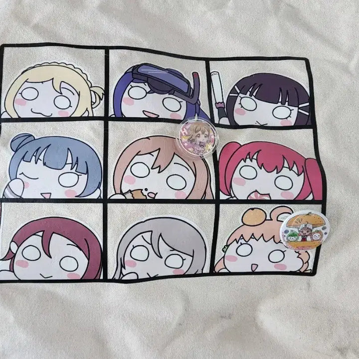 [BUNJANG] Love Live! Canvas Tote Bag + 2 Badges Set / 러브라이브 캔버스 토트백 + 뱃지2개증정