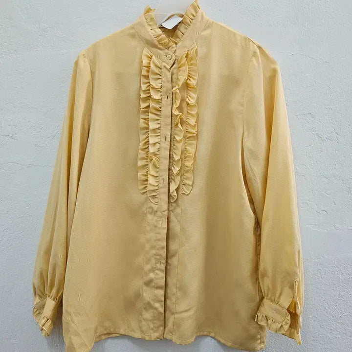 [BUNJANG] ROSA MINE Yellow Polyester Blouse / ROSA MINE 블라우스 여 66 J6232