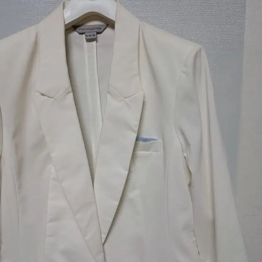 [BUNJANG] Vicky Ivory Linen Blend Summer Jacket / 비키 면마혼방 여름 아이보리 여성 자켓 66~마른77