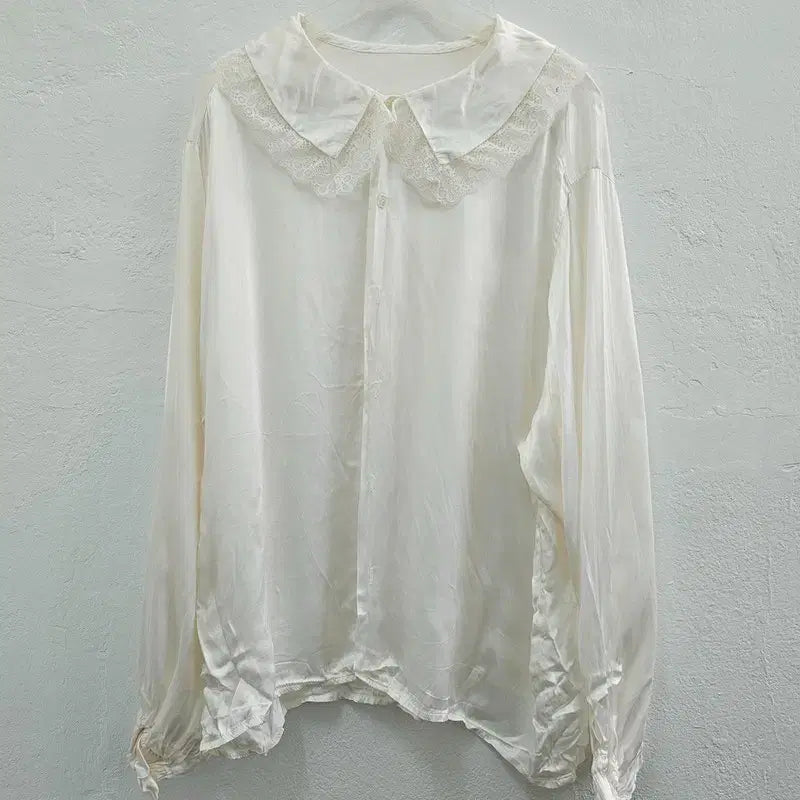 [BUNJANG] Vintage White Blouse (Size 77/88) / 블라우스 여 77/88 J6233