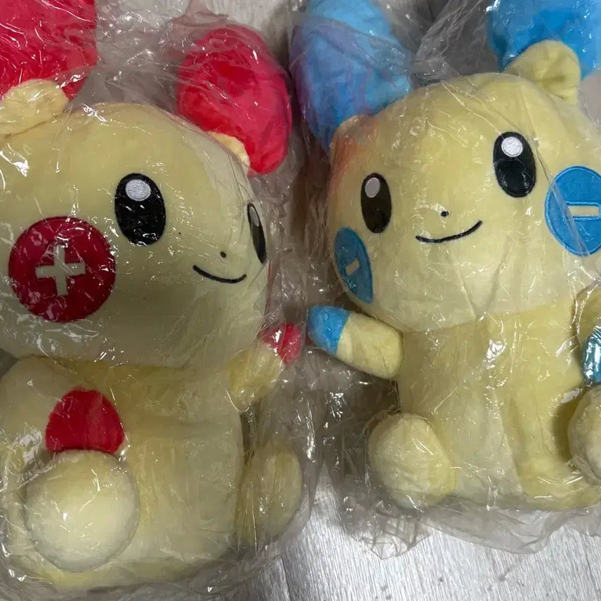[BUNJANG] Pokemon Plusle &amp; Minun Plush Set / [포켓몬스터] 플러시&amp;마이농 인형 일괄 - 택포3