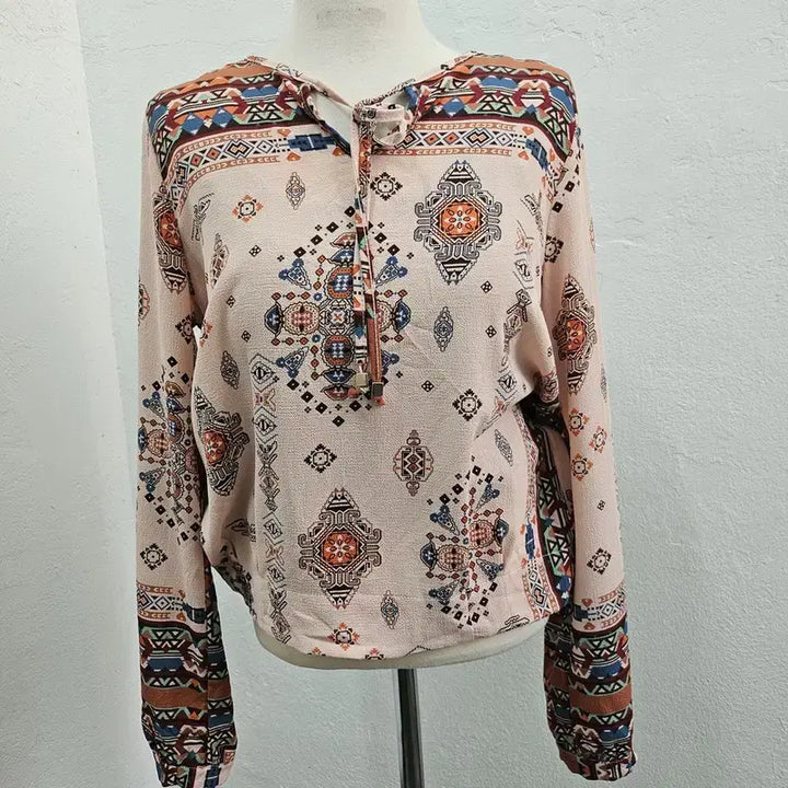 [BUNJANG] ECO ITALY Light Pink Polyester Blouse J6238 / ECO ITALY 블라우스 여 55/66 J6238