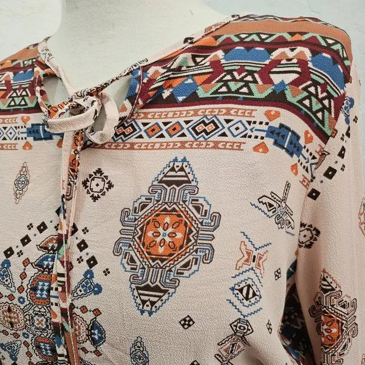 [BUNJANG] ECO ITALY Light Pink Polyester Blouse J6238 / ECO ITALY 블라우스 여 55/66 J6238